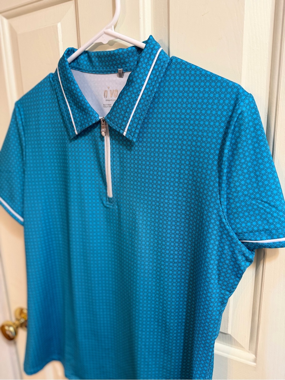 Nivo Women’s Teal 1/4 Zip Golf Polo Shirt | Performance | L